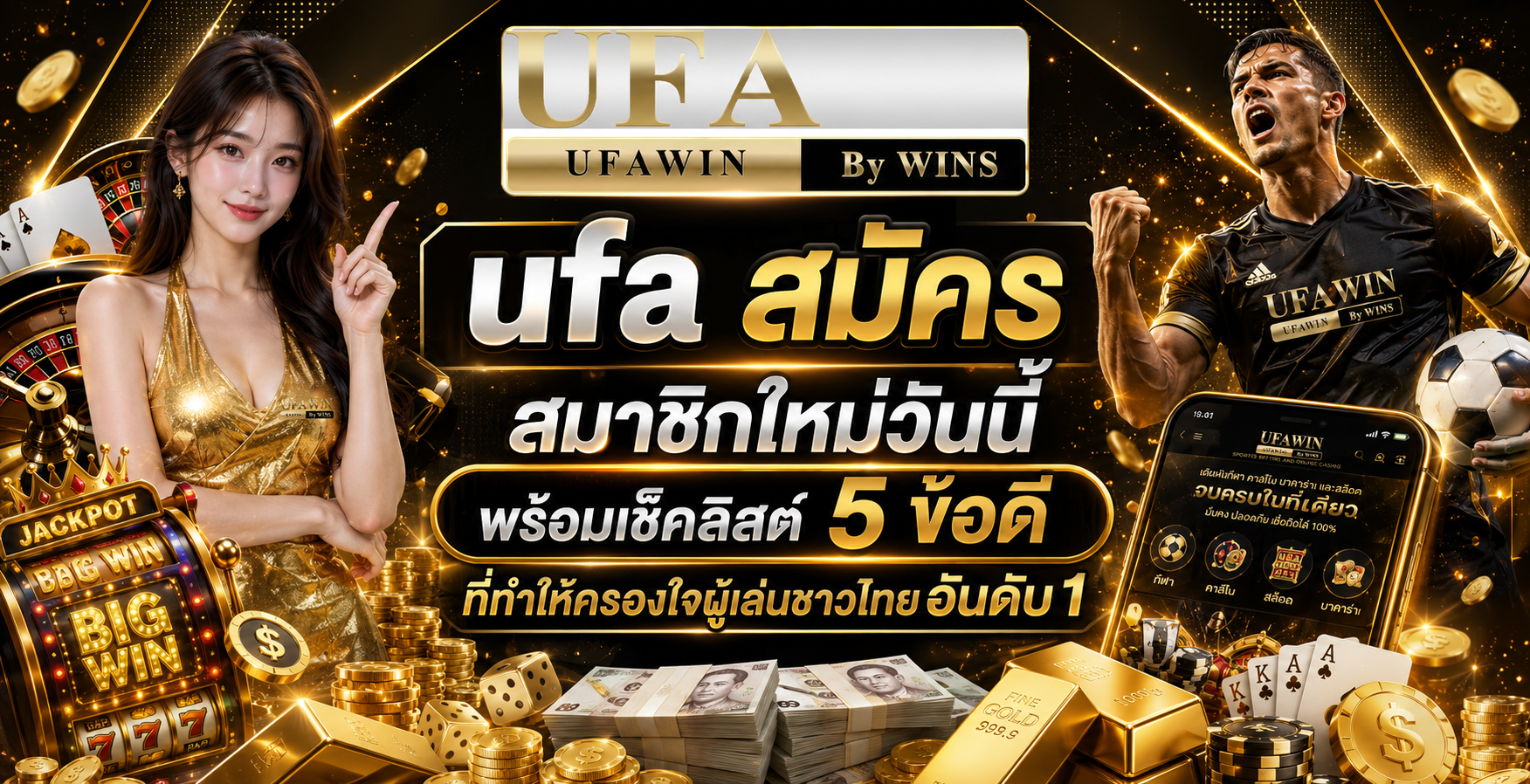 ufa สมัคร สมาชิกใหม่วันนี้ พร้อมเช็คลิสต์ 5 ข้อดีที่ทำให้ครองใจผู้เล่นชาวไทยอันดับ 1